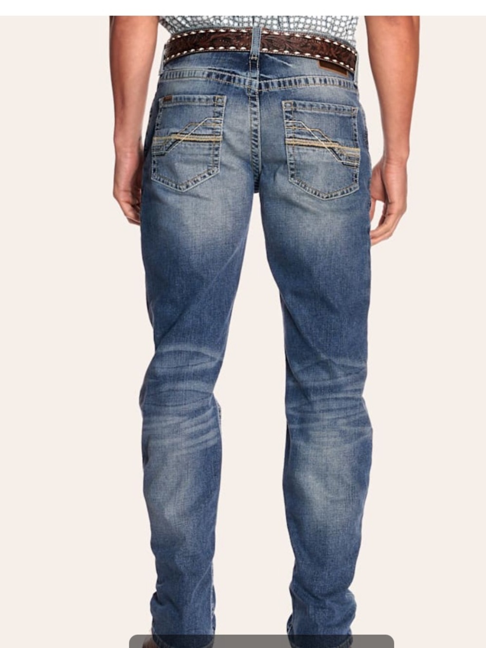 ARIAT MEN'S M4 SHOREWAY DAKOTA MEDIUM WASH RELAXED FIT STRAIGHT LEG JEANS
